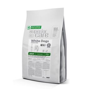 Корм Nature's Protection Superior Care White Dogs Grain Free with Insect Adult Small Breeds сухой с белком насекомых для собак малых пород с белым окрасом шерсти 10 кг
