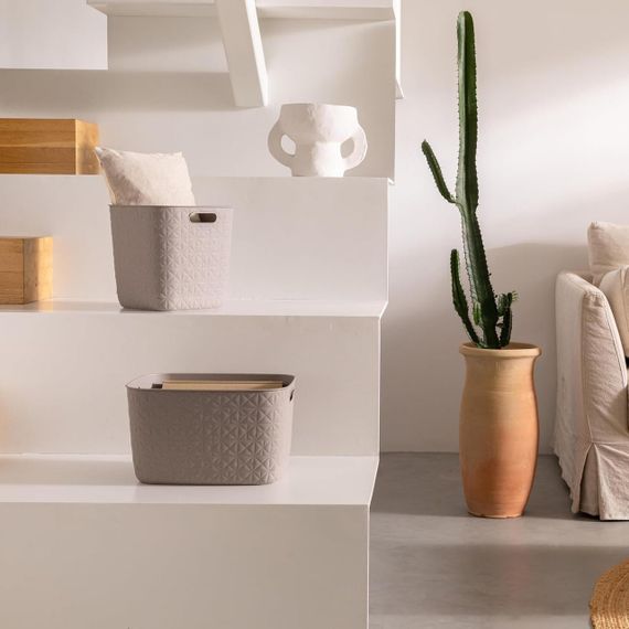 Корзина для хранения пластиковая Curver (Курвер) Softex L 19 л (00574) Бежевый | Зображення 7
