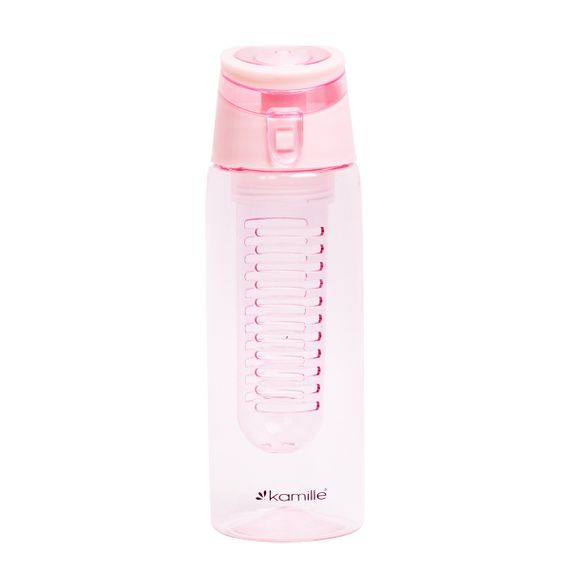Спортивна пляшка для води рожевий 660ml із пластику