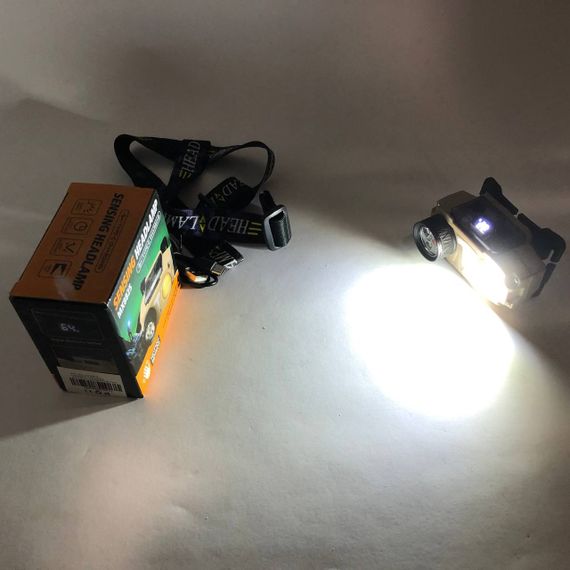 Потужний ліхтар для риболовлі CH-8825-3P35+COB(white+yellow)+RGB, Налобний ліхтар на голову BI-39 | Зображення 3