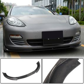 Накладка на передній бампер Lip (для Base 2009-2013, Карбон) для Porsche Panamera рр