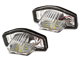 Honda Stream (01-05) светодиодные LED лампы подсветки номерного знака (2 шт комплект), Хонда Стрим