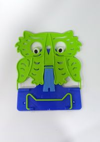Подставка для книг №4 "Сова"631569 Irbis пластиковая, в пакете (4820098991365) Зелёно-синий Вид 14