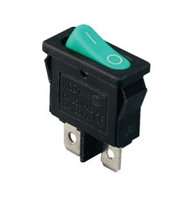 Переключатель KCD1-12-101 G/B 1 клавиша зеленая овальная клавиша Ny95500685