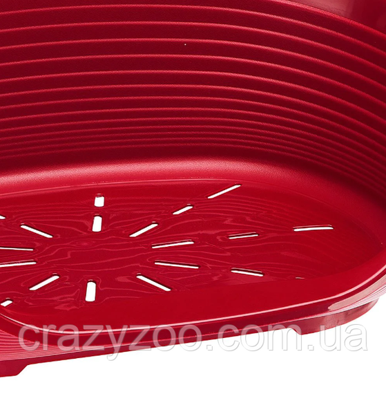 Пластиковый лежак для собак и котов Ferplast Siesta Deluxe 8 бордовый 82х59.5х25 см 70208929 | Зображення 4