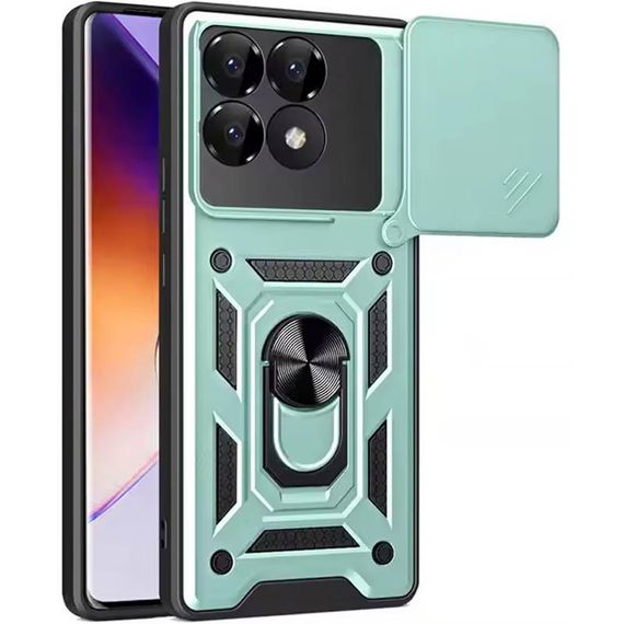 Чохол Ummi Camshield Serge Ring для Xiaomi Poco F7 Pro Зелений