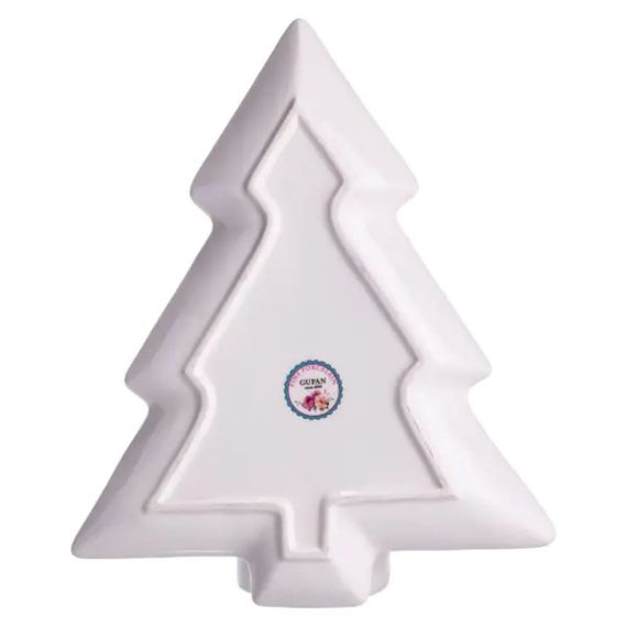 Сервірувальне новорічне блюдо для закусок Christmas 29×24×2 (см) порцеляна HP-SDHK-17 | Зображення 3