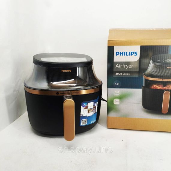 Электродуховка настольная с противнем PHILIPS, Аэрогриль для приготовления гриля, Аэрогриль для мяса QO-45 | Зображення 6