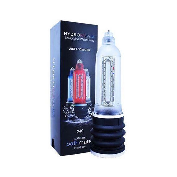 Гідропомпа Bathmate Hydromax 9 Clear (X40), для члена довжиною від 18 до 23см, діаметр до 5,5 см Sex Aura | Зображення 1