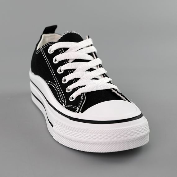 Кеди жіночі 591727 Чорні 36 37 38 39 40 | Зображення 1