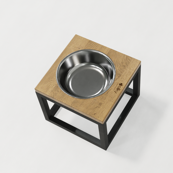 Миска на подставке для больших собак Hollky Base Solo XL (1 × 1,8 л) Solo XL-262620-GRNT | Зображення 4