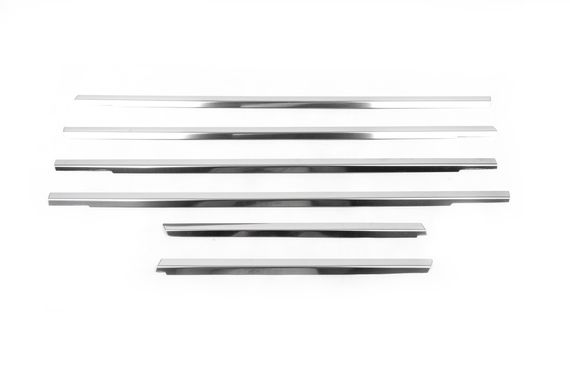 Нижняя окантовка окон (6 шт, нерж) для Mitsubishi Outlander 2001-2006 гг | Зображення 7