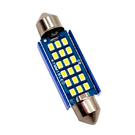 Автолампа Festoon, цоколь C5W, 2016 х 18 smd, обманка, 41 мм, білий, 9-24 В