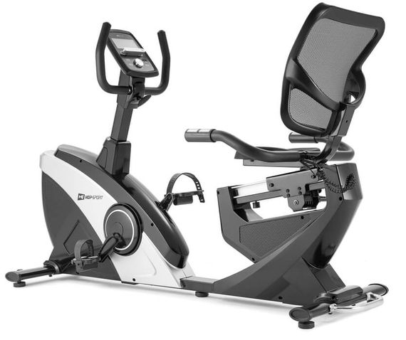 Горизонтальний велотренажер Hop-Sport HS-070L Helix сріблястий iConsole+ | Зображення 1