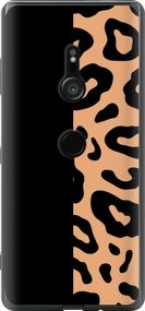 Чехол на Sony Xperia XZ3 H9436 Пятна леопарда "4269u-1540-17620"