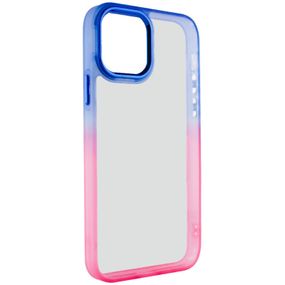 Чехол TPU+PC Fresh sip series для Apple iPhone 12 Pro Max (6.7") TPU+PC, Розовый / Синий