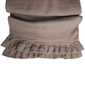 Ранер SoundSleep Muslin Coffee 40х180 см з рюшами (94331820)