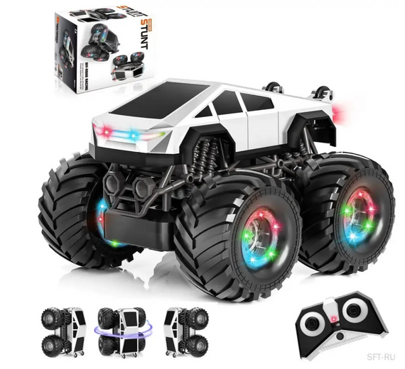 Машинка Джип Stunt Car OFF Road Cybertruck LH-C096 ∙ RC внедорожник Stunt Car Cybertruck с трюками 360° | Зображення 3