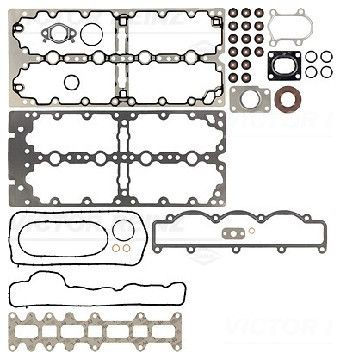Комплект прокладок верхний (без прокладки ГБЦ) Fiat Ducato / Iveco Daily 2.3 JTD/MJET 02-, Victor Reinz, 02-37551-01,