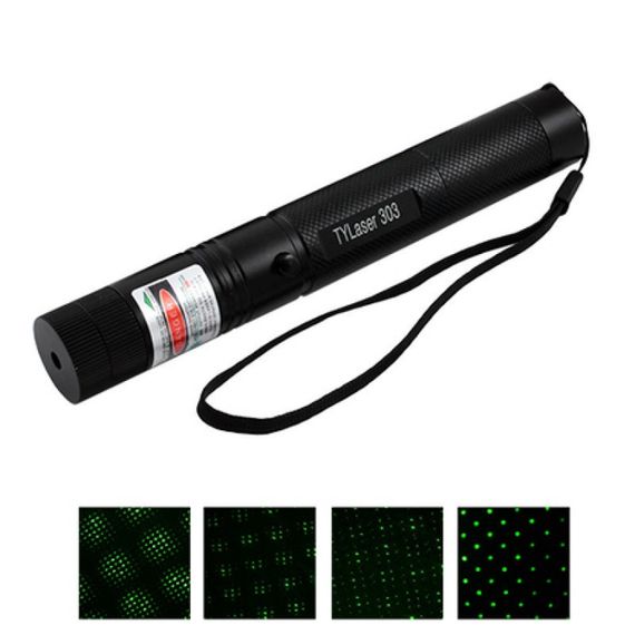 Лазерная указка зелёный лазер Laser 303 green с насадкой | Зображення 4