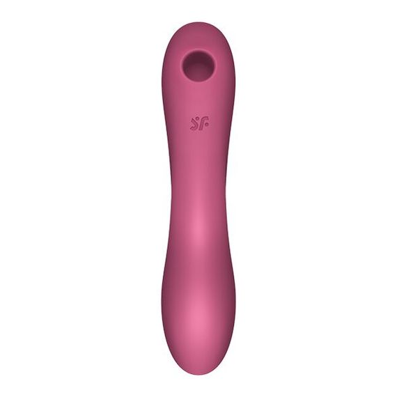 Вакуумний стимулятор із вібрацією Satisfyer Curvy Trinity 3 Red | Зображення 2