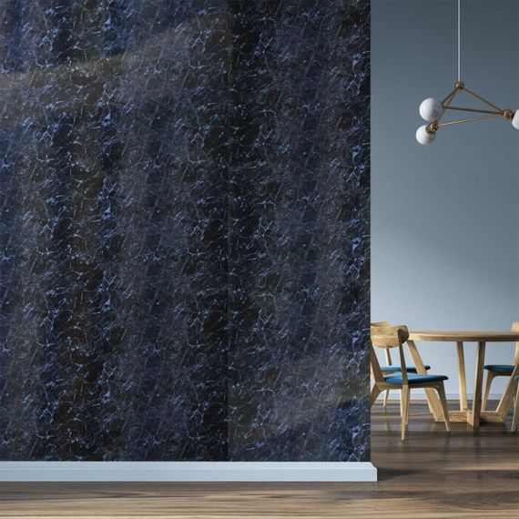 Декоративна ПВХ плита 1,22м х 2,44м х 3мм Чорний мармур SW-00001404 | Зображення 6