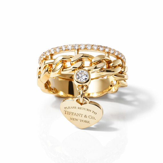 Кольцо из желтого золота с фианитами К-0551 20 | Зображення 3