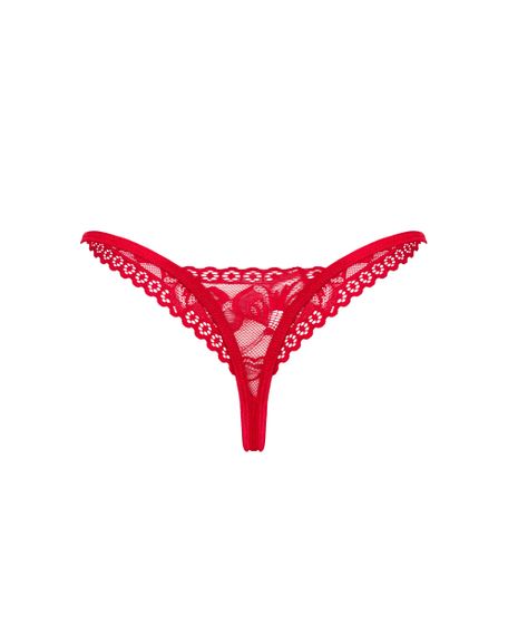 Стринги Obsessive Lacelove Червоні M/L | Зображення 5