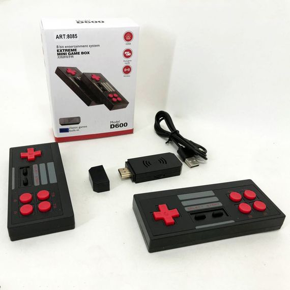 Приставка для игр с беспроводными пультами управления Mini, Игровая приставка для телевизора танчики YD-43 | Зображення 2