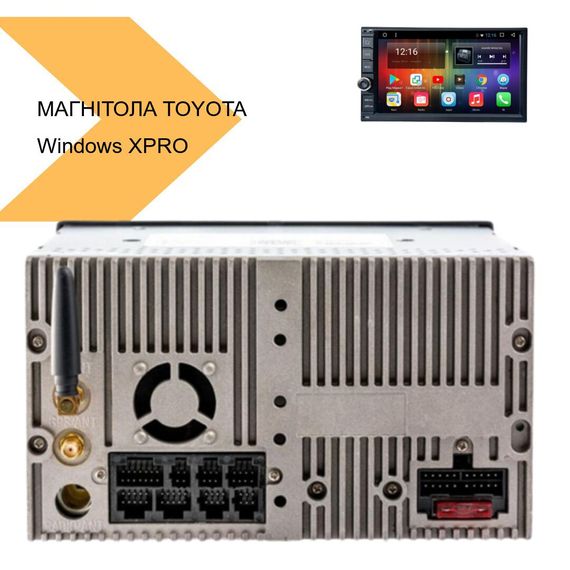 Магнітола універсальна Toyota Windows XPRO чорний (42433-7023W_1760) | Зображення 1