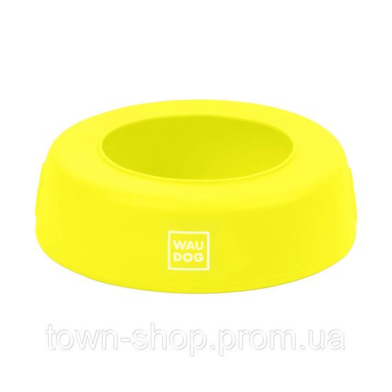 Миска-непроливайка  WAUDOG Silicone, 1 л желтый | Зображення 2