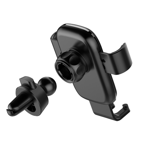 Тримач автомобільний для мобільного Metallic Gravity Holder 3 ColorWay CW-CHG14-BK чорний | Зображення 2