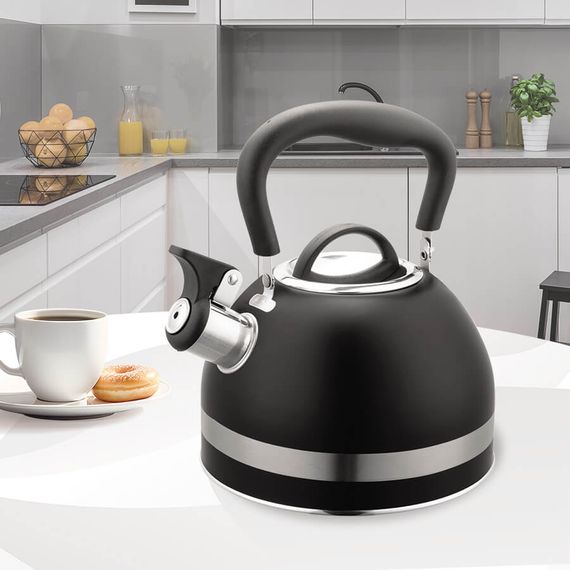Чайник із свистком Maestro MR-1336-Black 1.8 л чорний
