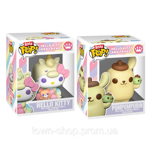 Набор игровых фигурок Bitty POP! серии Sanrio - Хеллоу Китти и Помпомпурин | Зображення 1