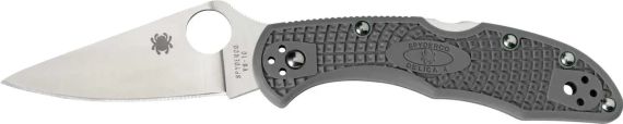 Ніж Spyderco Delica4 Flat Ground Grey