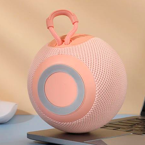 Портативная Bluetooth колонка TG337 с RGB подсветкой и функцией громкой связи, радио, розовая | Зображення 2