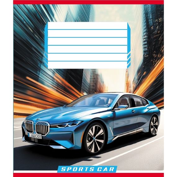 Зошит учнівський "На швидкості світла" 036-570250K-3 в клітинку, 36 аркушів