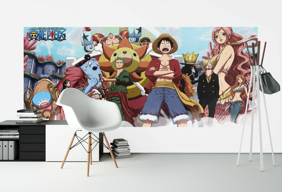 Плакат-постер з принтом Кавун One Piece Ван-Піс Luffy Луффі та команда One Piece 4 A4 ПЛ000701(A4)