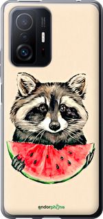 Чохол на Xiaomi 11T Єнотик з кавуном "4605u-2487-2448"