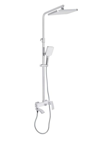 Душова система універсальна Qtap Swan Cascada Chrome/White з виливом QTSWA111CRW45570