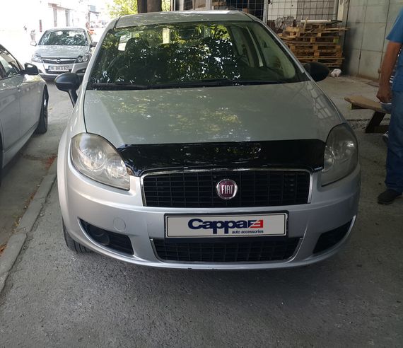 Дефлектор капоту (EuroCap) для Fiat Linea 2006-2018 рр | Зображення 2