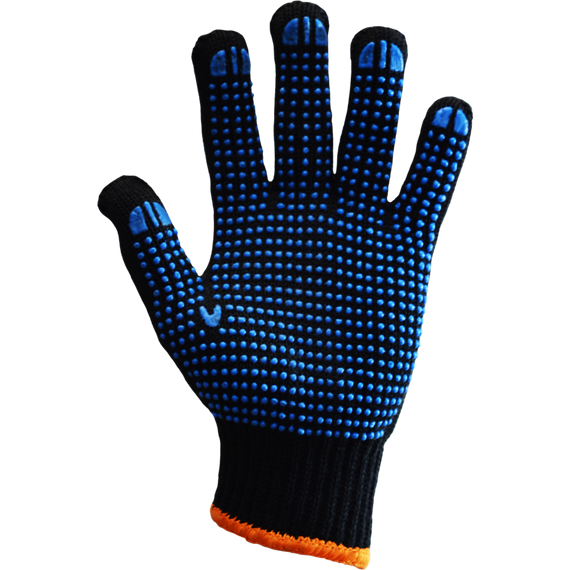 Рукавички робочие 106 х/б 7 кл упл черные 11 размер Ny95503361