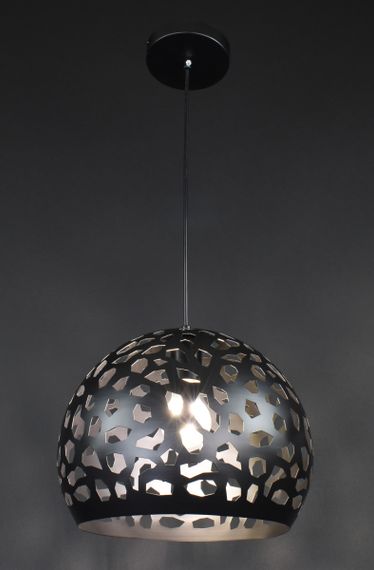 Люстра підвісна на 1 лампочку 27803 Чорний 30-200х30х30 см. | Зображення 1