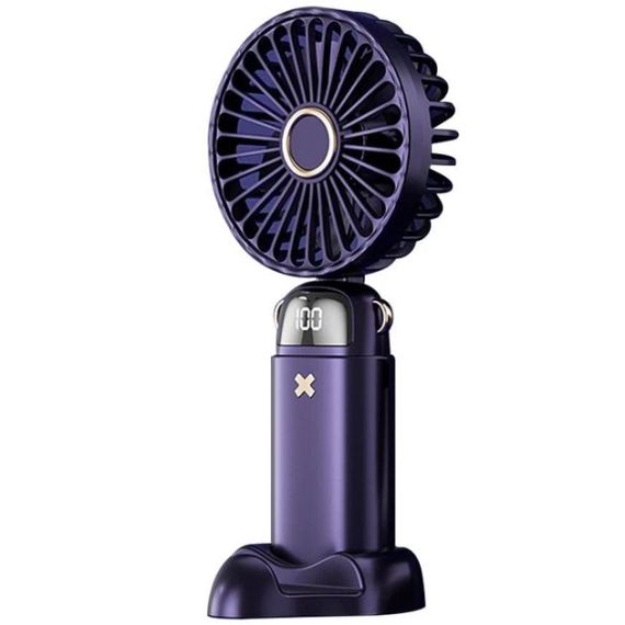 Портативний вентилятор Mini fan XL-880 діаметр 9 см із підставкою для телефона та дисплеєм | Зображення 5