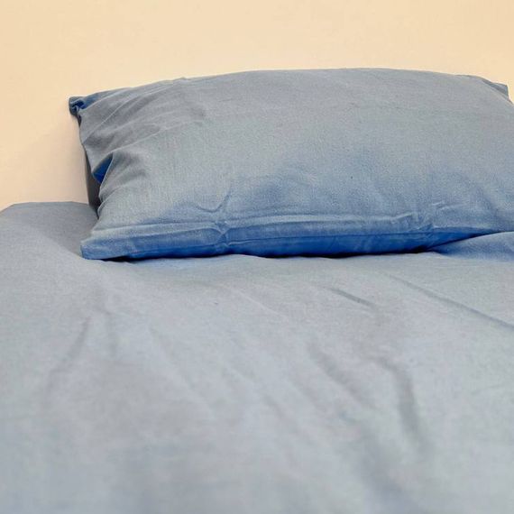 Простынь на резинке SoundSleep Delicacy фланель 90х200 см голубой (94287080) | Зображення 2