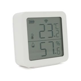 Датчик температури та вологості TH05 Tuya, -5°С - 55С°, з екраном, Bluetooth 5.0 BLE, сумісний з Tuya, Smart Life, 38х38х12мм