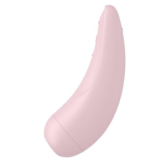 Вакуумний кліторальний стимулятор Satisfyer Curvy 2+ з Air Pulse, 11 режимів вібрації, Рожевий | Зображення 6