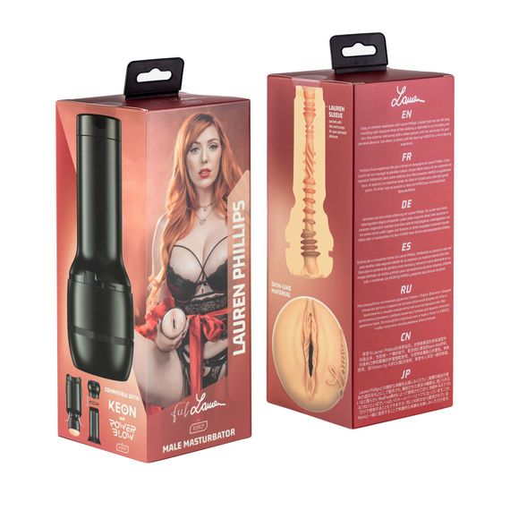 Мастурбатор Kiiroo Feel Lauren Phillips PBC, сумісний з PowerBlow і Keon | Зображення 5