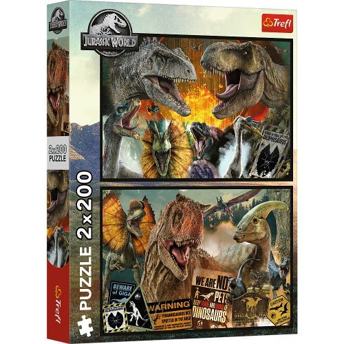 Пазли "Доісторичний світ", 13316 Trefl, 2х200 елементів (5900511133165)