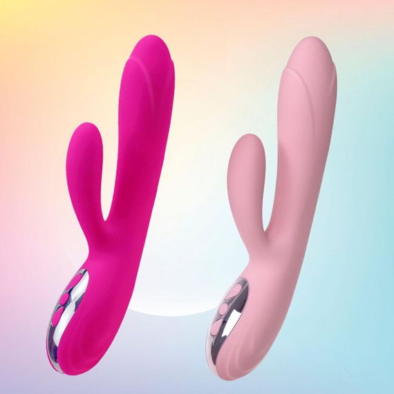 Вібратор - Joker Heating Double Vibrating Massage Stick Pink Sex Aura | Зображення 2